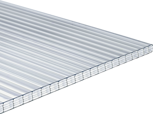 Ironlux - Plancha de policarbonato celular compacto - Placa policarbonato  transparente 10 mm - Plancha de policarbonato 1000 x 600 mm - Protección UV