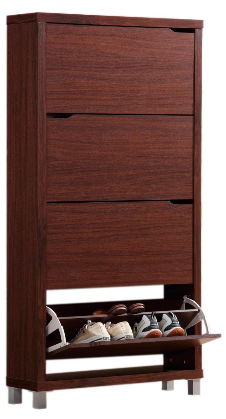 Zapatero kubox nogal para 24 pares de 79x155x24 cm de la marca Sin marca