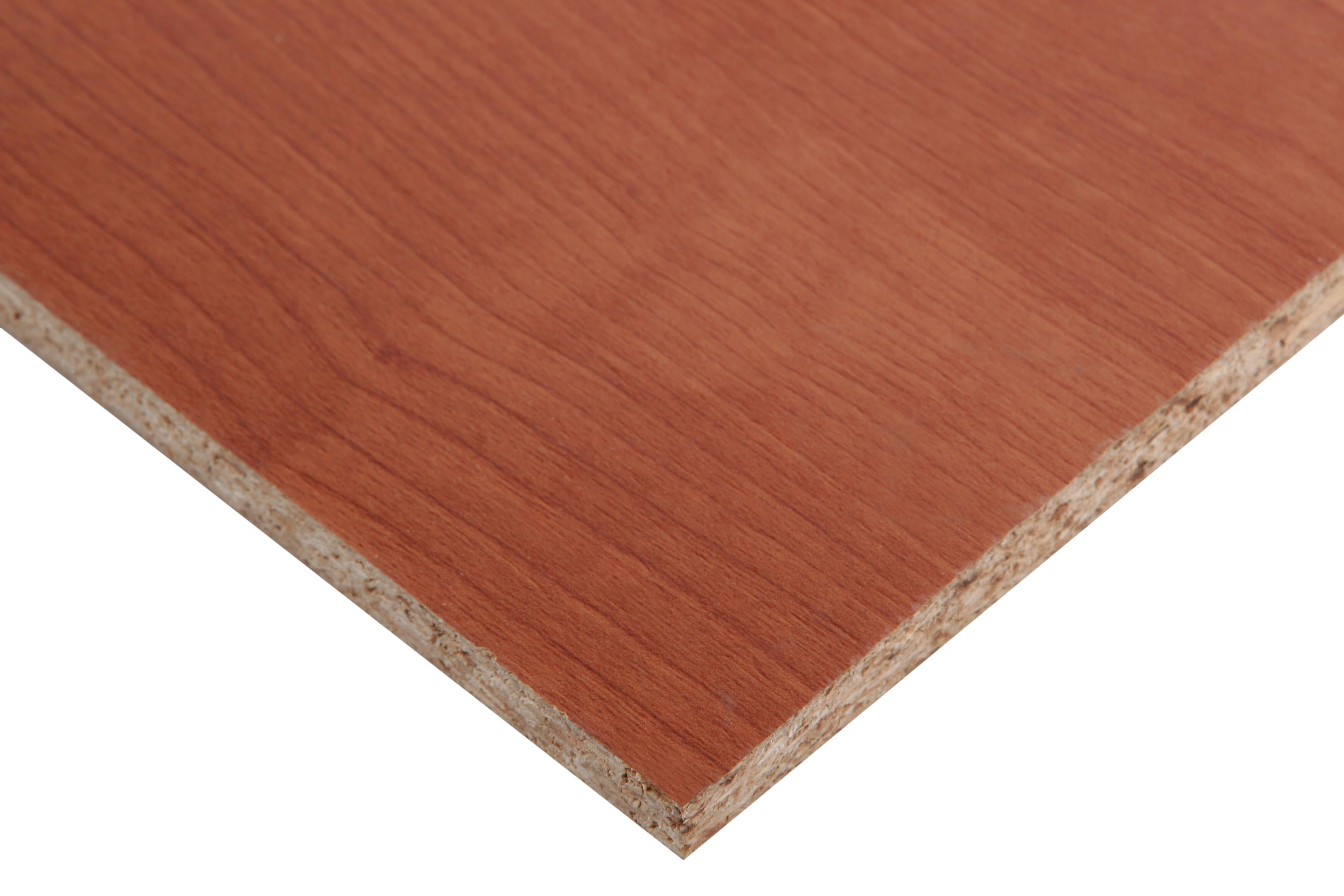 Tablero aglomerado de melamina cerezo de 122x244x1 cm (anchoxaltoxgrosor) de la marca Sin marca