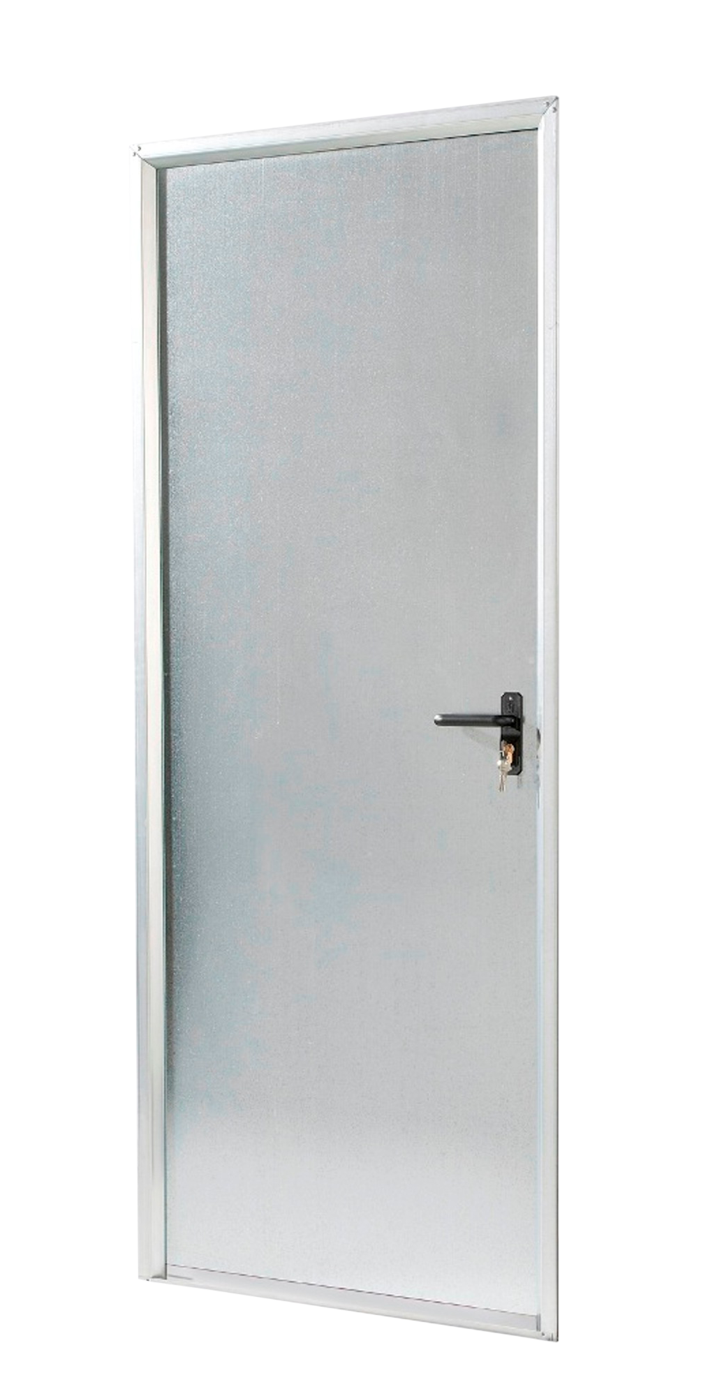 Puerta de trastero izquierda acero galvanizado/acero galvanizado de 70x200 cm