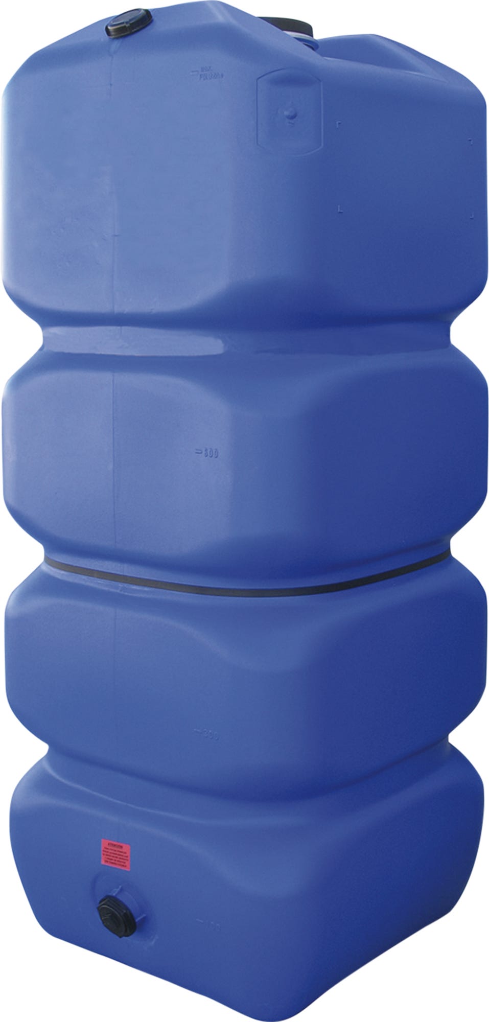 Depósito exterior polietileno de alta densidad azul 750 litros 0.735x0.735m