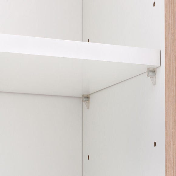 Mueble alto BASIC blanco 2 puertas fabricado en aglomerado 80 x 70 cm