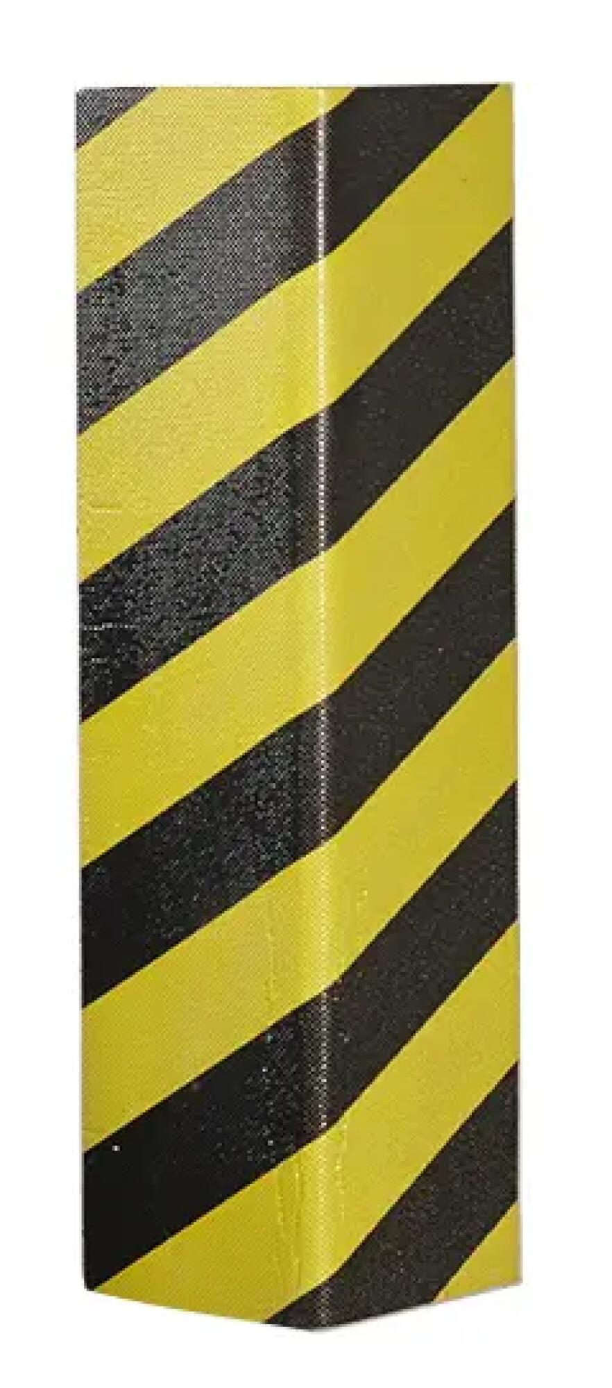 4 protectores columna garaje INTACTO, amarillo y negro con adhesivo  400x250x20 mm.