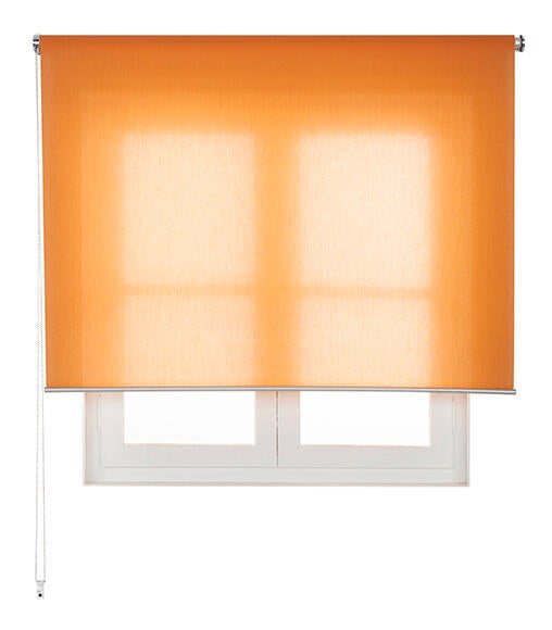 Estor enrollable translúcido miranda naranja de 154x250cm