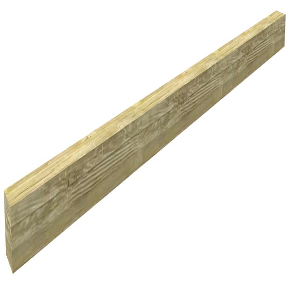 Poste de madera laminada 250x9x9 cm para pérgola