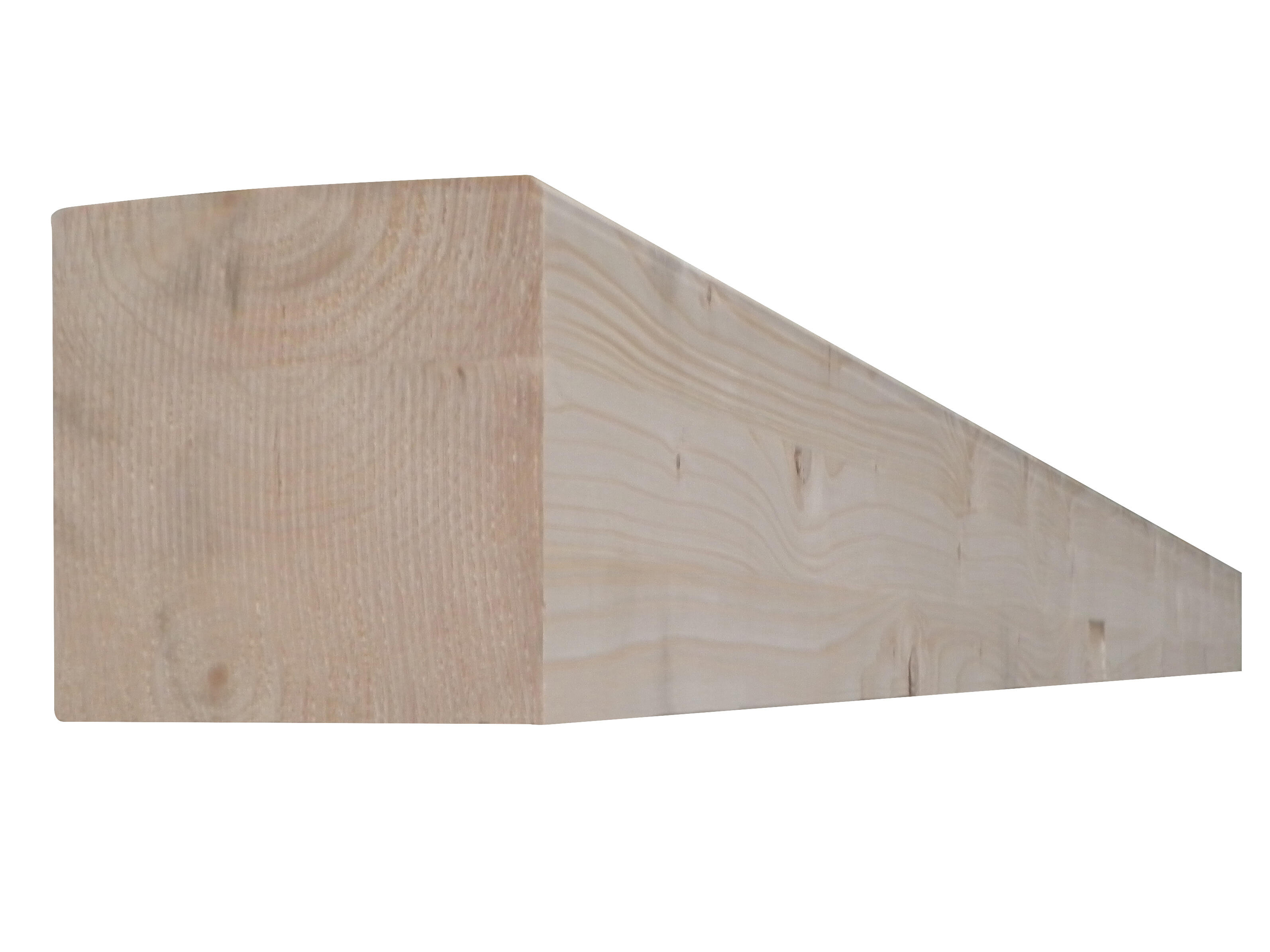 Poste de madera laminada 250x9x9 cm para pérgola