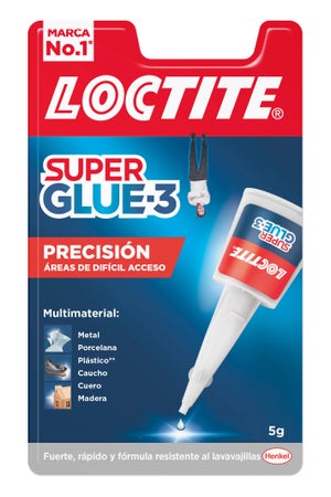 Adhesivo instantáneo Loctite Super Glue-3 con Pincel - 5 g