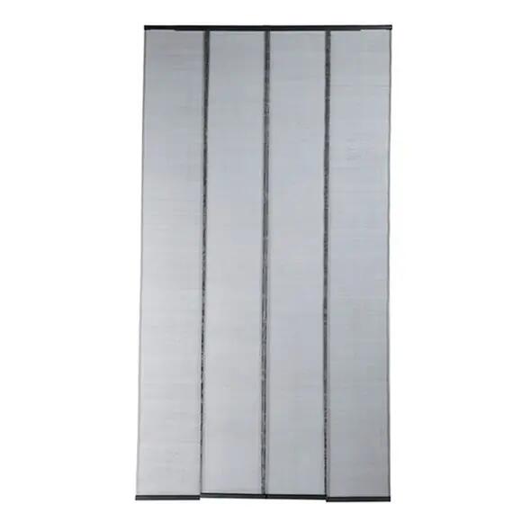 Mosquitera puerta cortina extensible color negro de 105-130x250 (ancho x alto)
