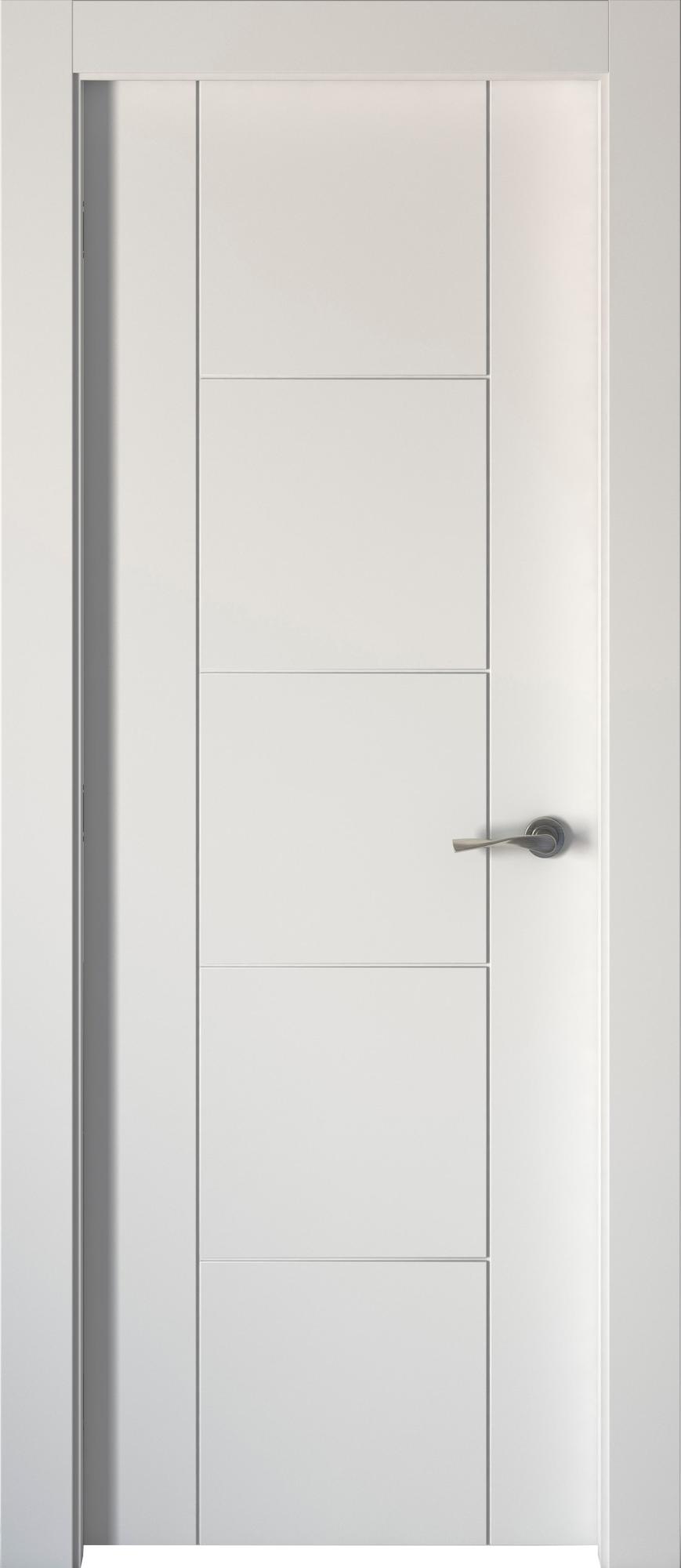 Puerta interior abatible noruega blanco line apertura izquierda 92.5cm