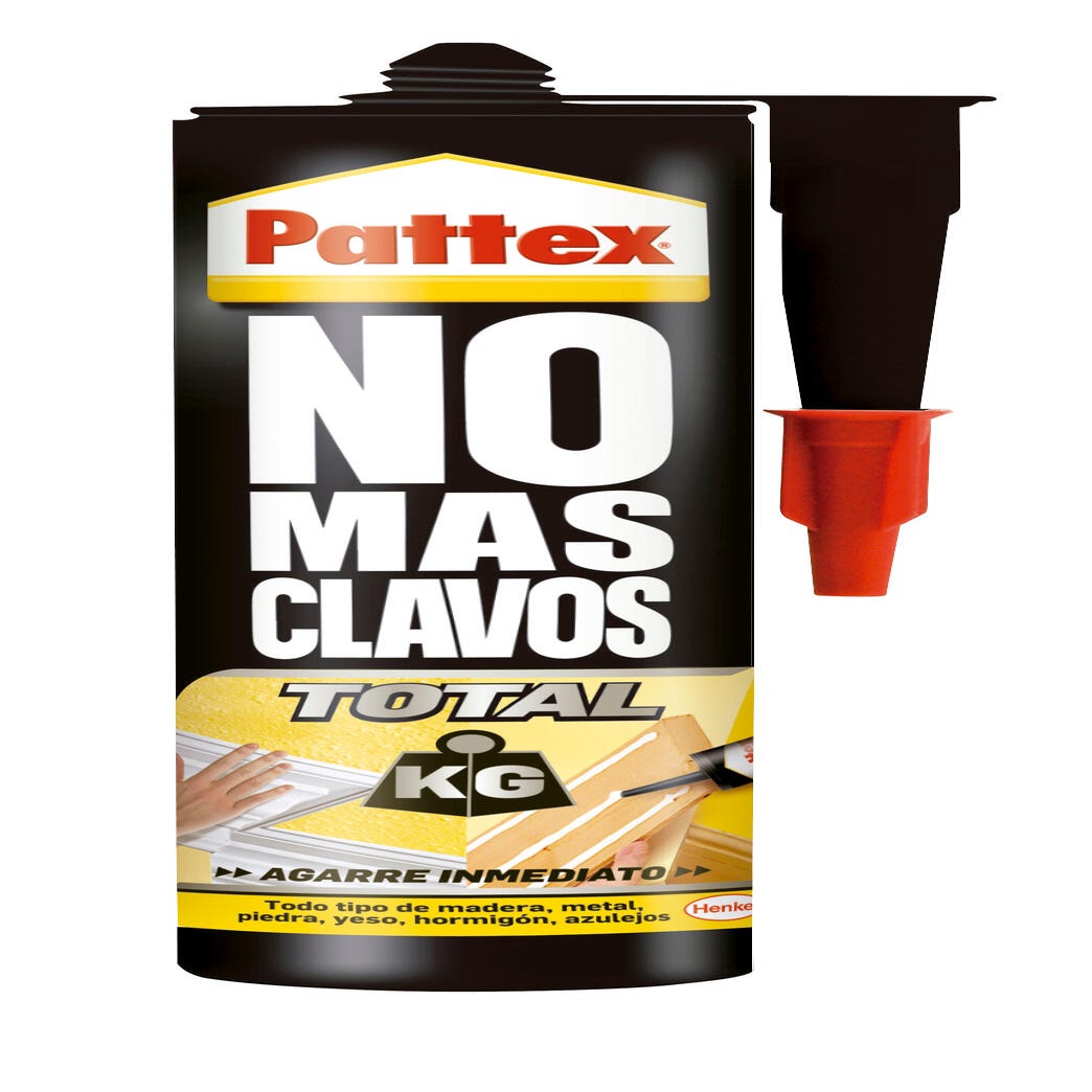 Pattex No Más Clavos Original, adhesivo de montaje resistente, pegamento  extrafuerte para madera, metal y más, adhesivo blanco insta…