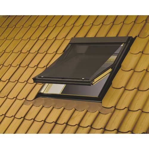 Cortina toldo 78x98 cm negro exterior para ventana de techo