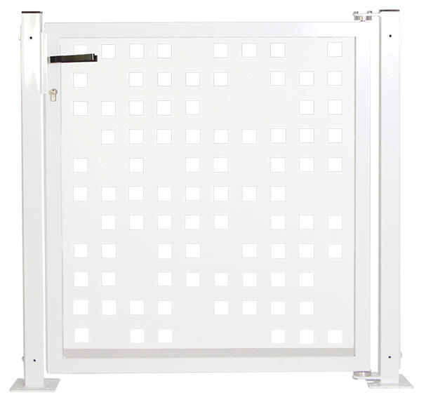 Kit puerta para valla doorself tetris 116x93,5 cm blanco