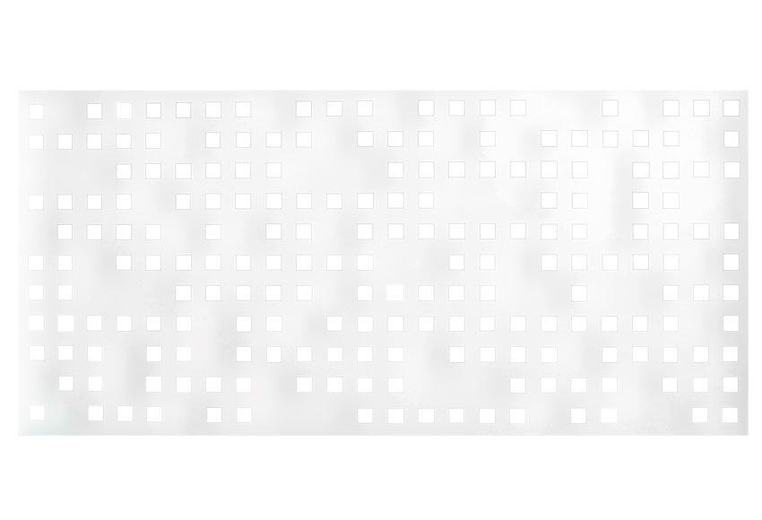 Valla de jardín doorself tetris de acero galvanizado blanca 195x94.5 cm