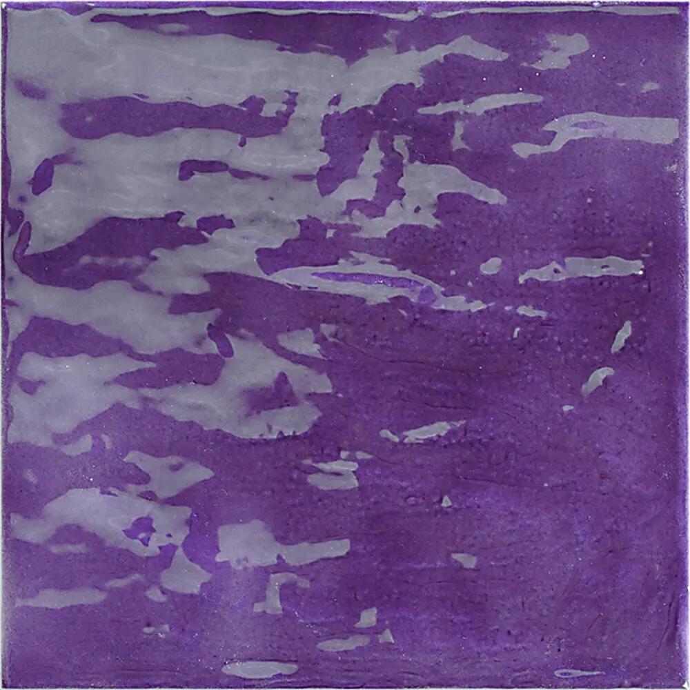 Azulejo efecto zellige violeta brillante 20x20 cm vitta