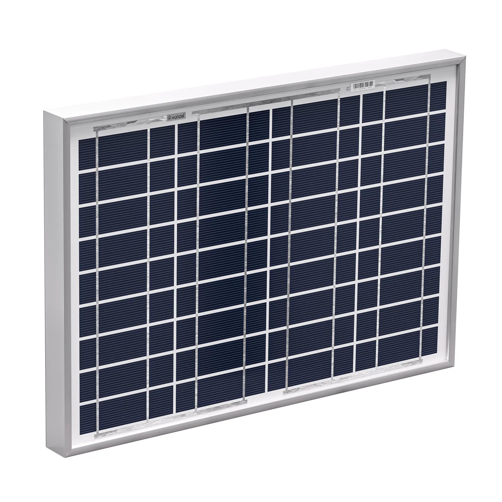 Panel solar fotovoltaico solarpower-xunzel-10w de alta eficiencia con 2m cable
