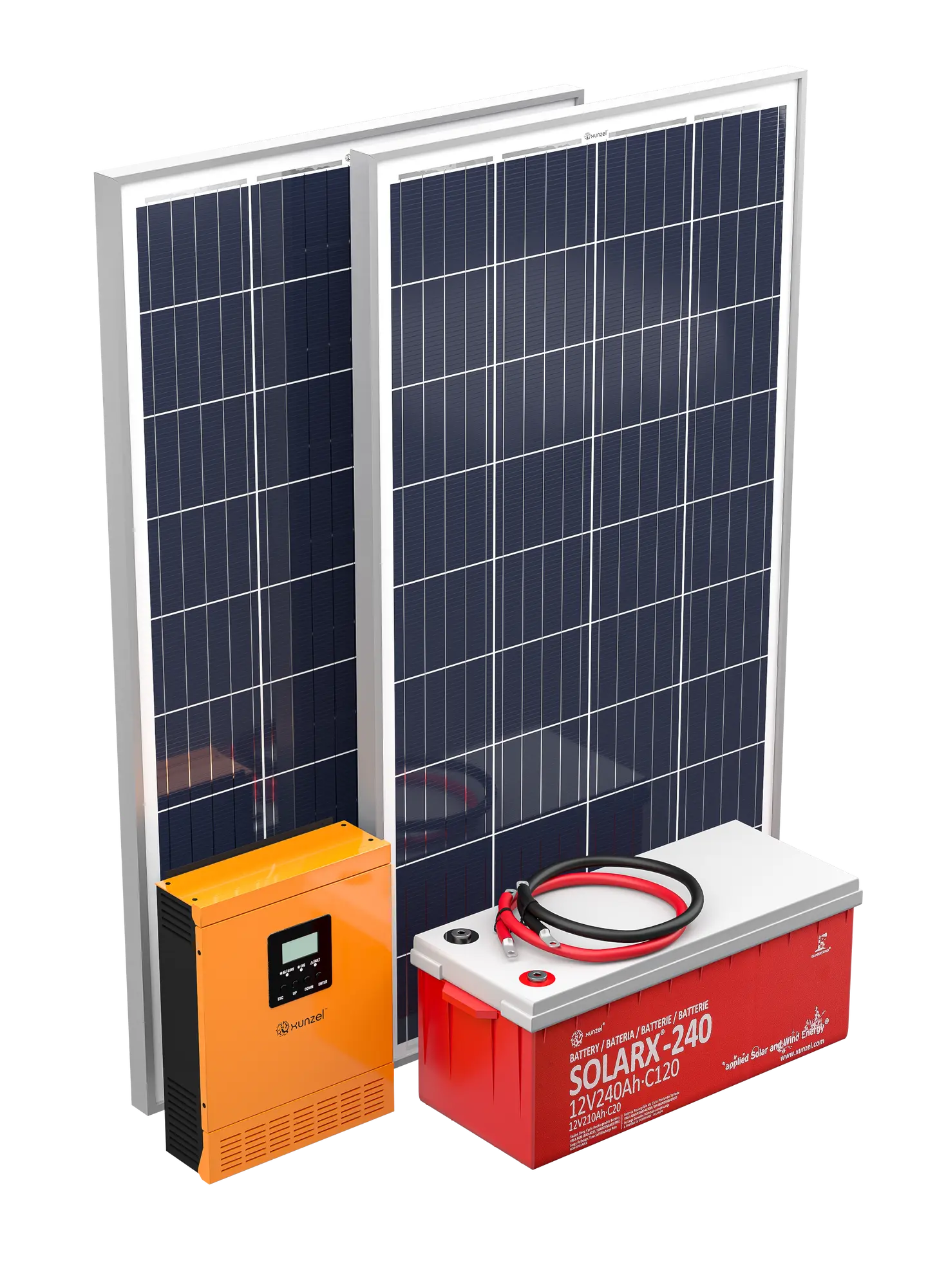 Kit solar pack zero+xunzel1000ixs hasta 1080wh/d batería 2,8kwh, inversor 1000w