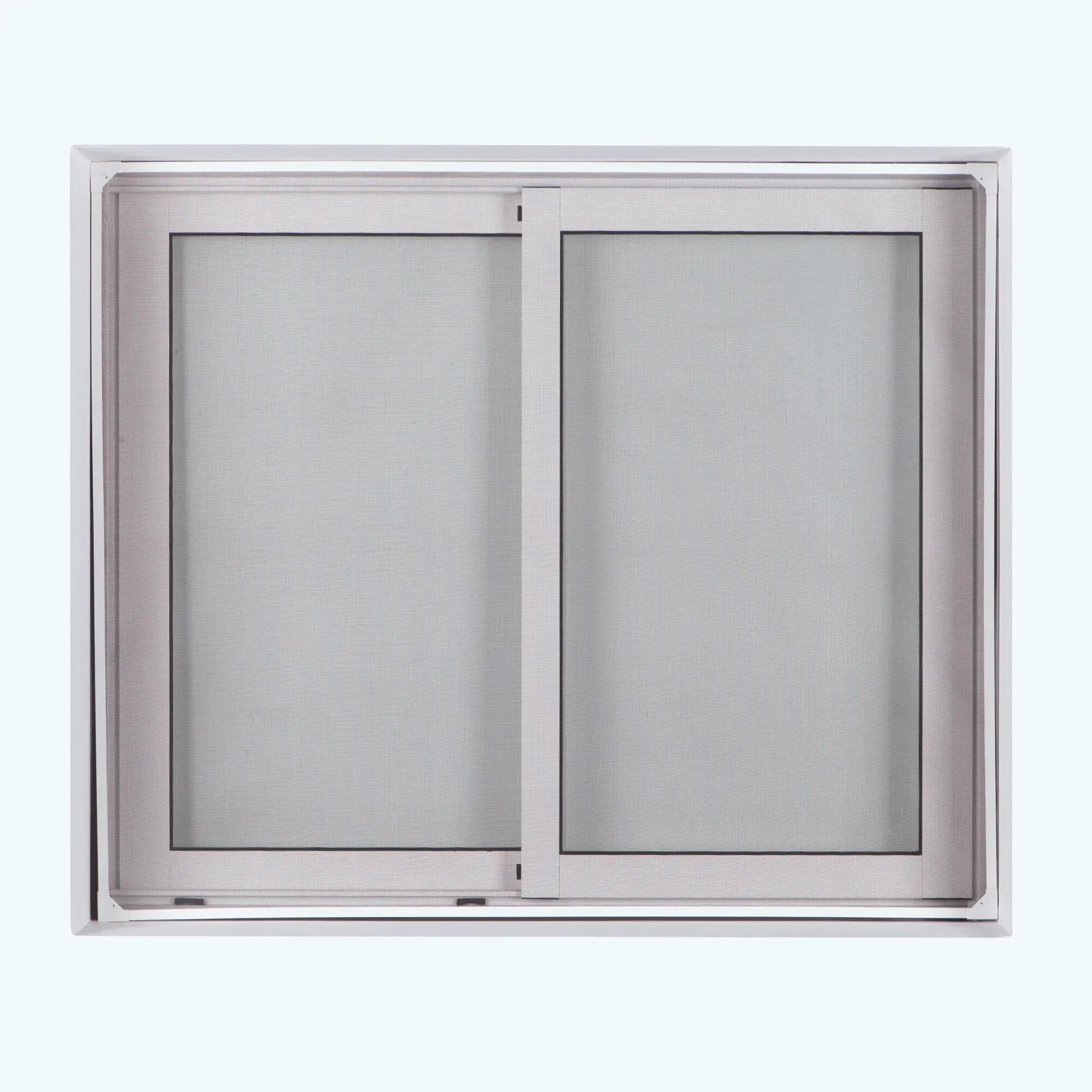 Mosquitera fija de blanco para ventana de 100x120 cm