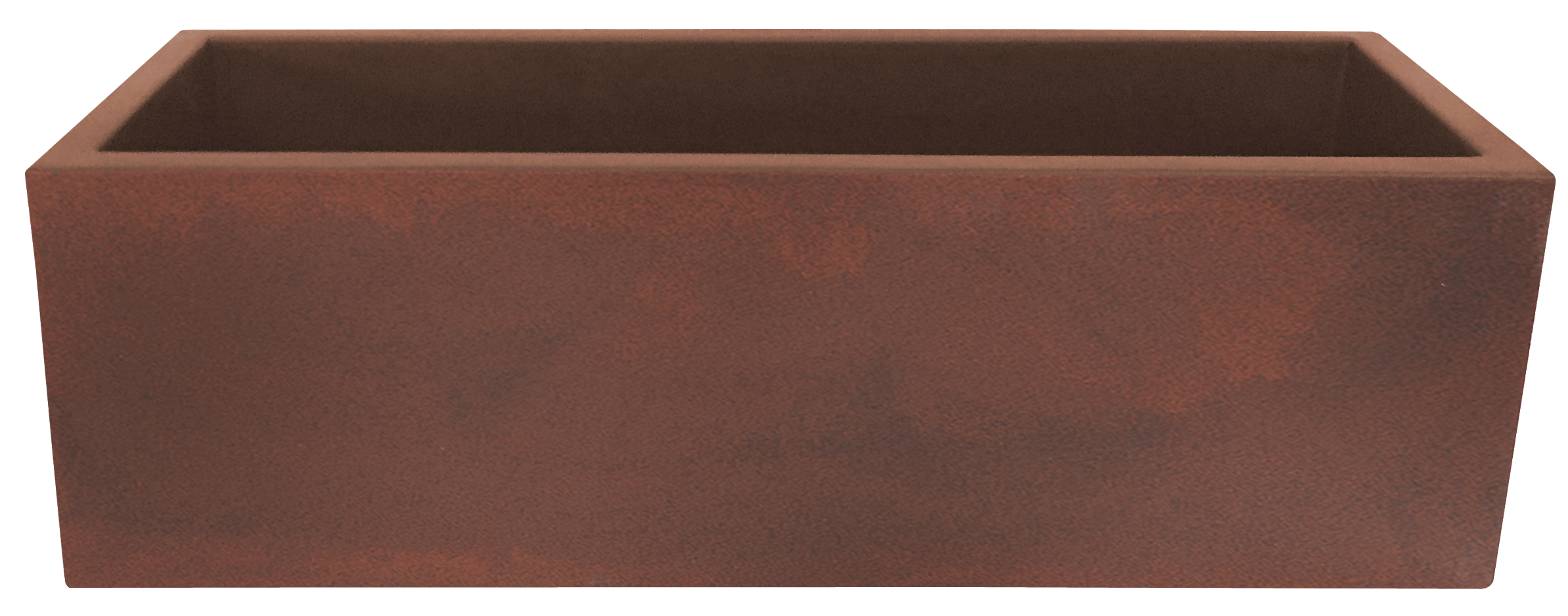Maceta de polietileno jara marrón 100x35 cm