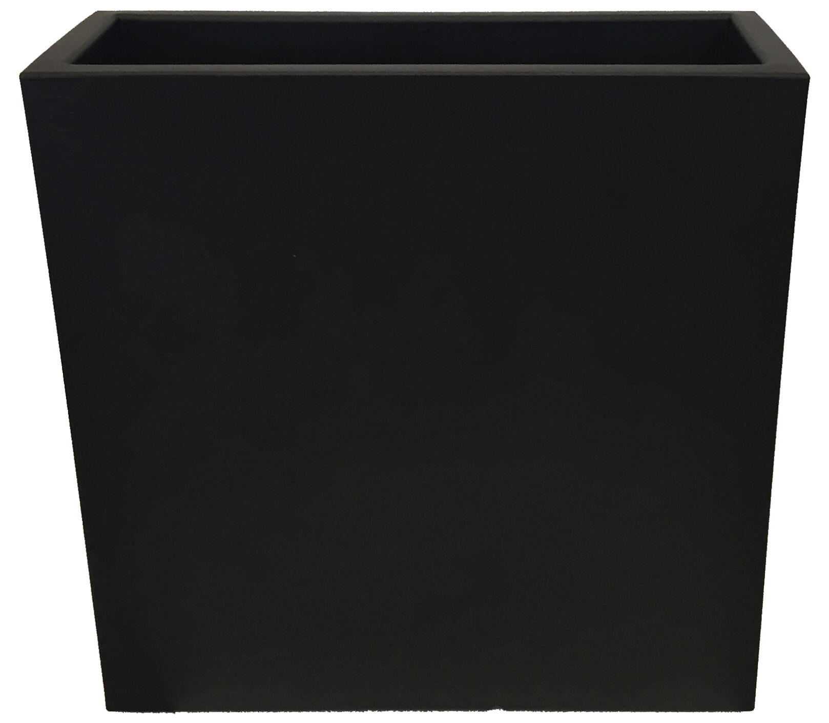 Maceta de polietileno junco negro 80x32 cm