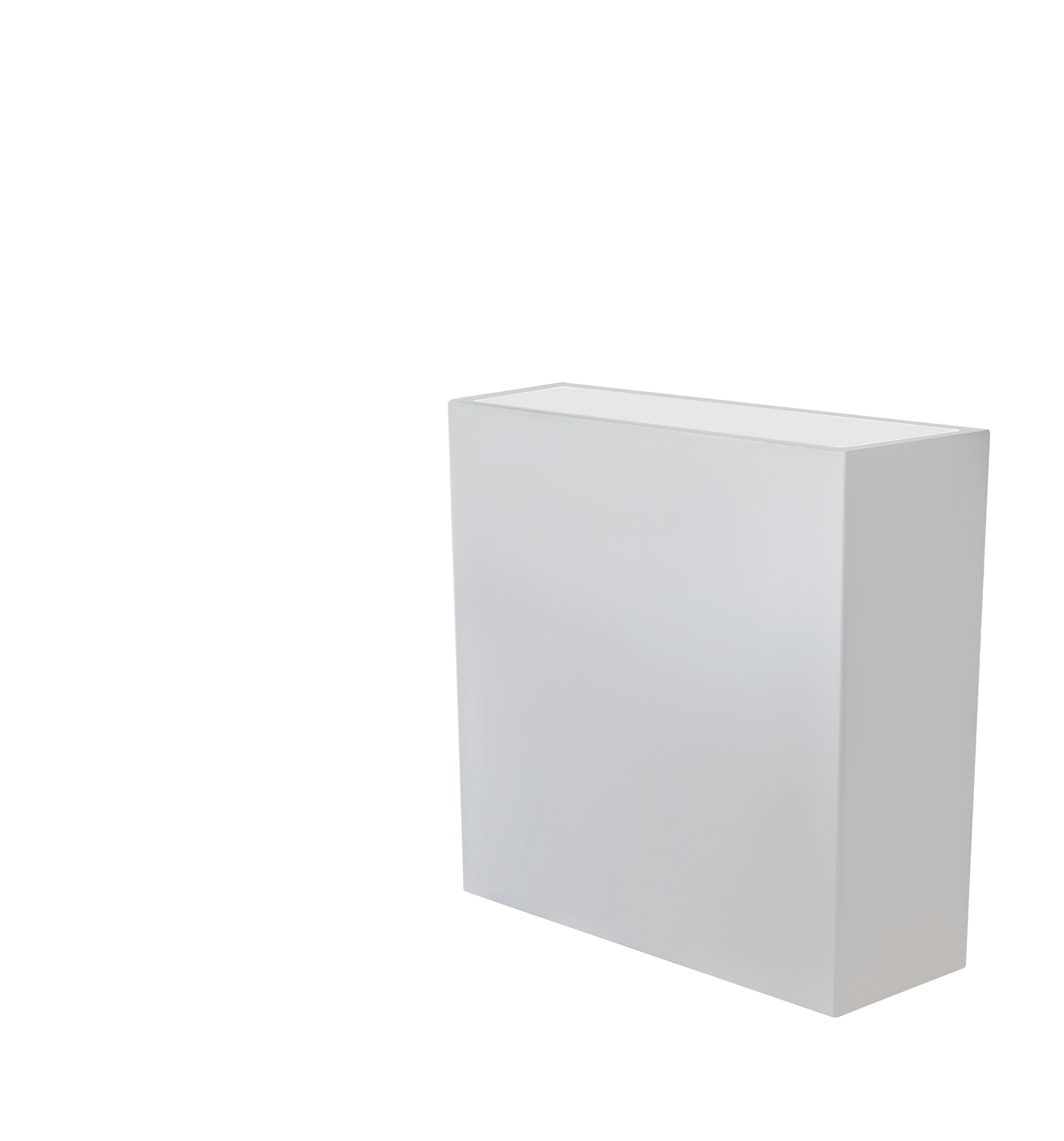 Maceta de polietileno de alta densidad newgarden blanco 80x80 cm