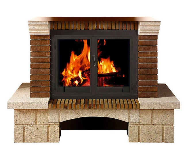 Revestimiento de chimenea Veleta 100 ladrillo | Leroy Merlin Revestimiento De Chimenea Veleta 100 Ladrillo | Leroy Merlin