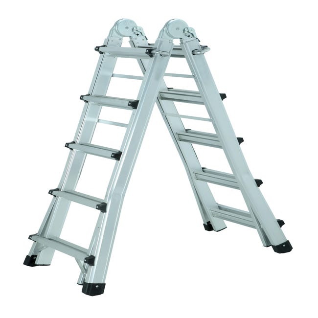 Escalera extensible Master 5 (Altura de trabajo: 4 m, Número de peldaños:  10 peldaños, Aluminio)