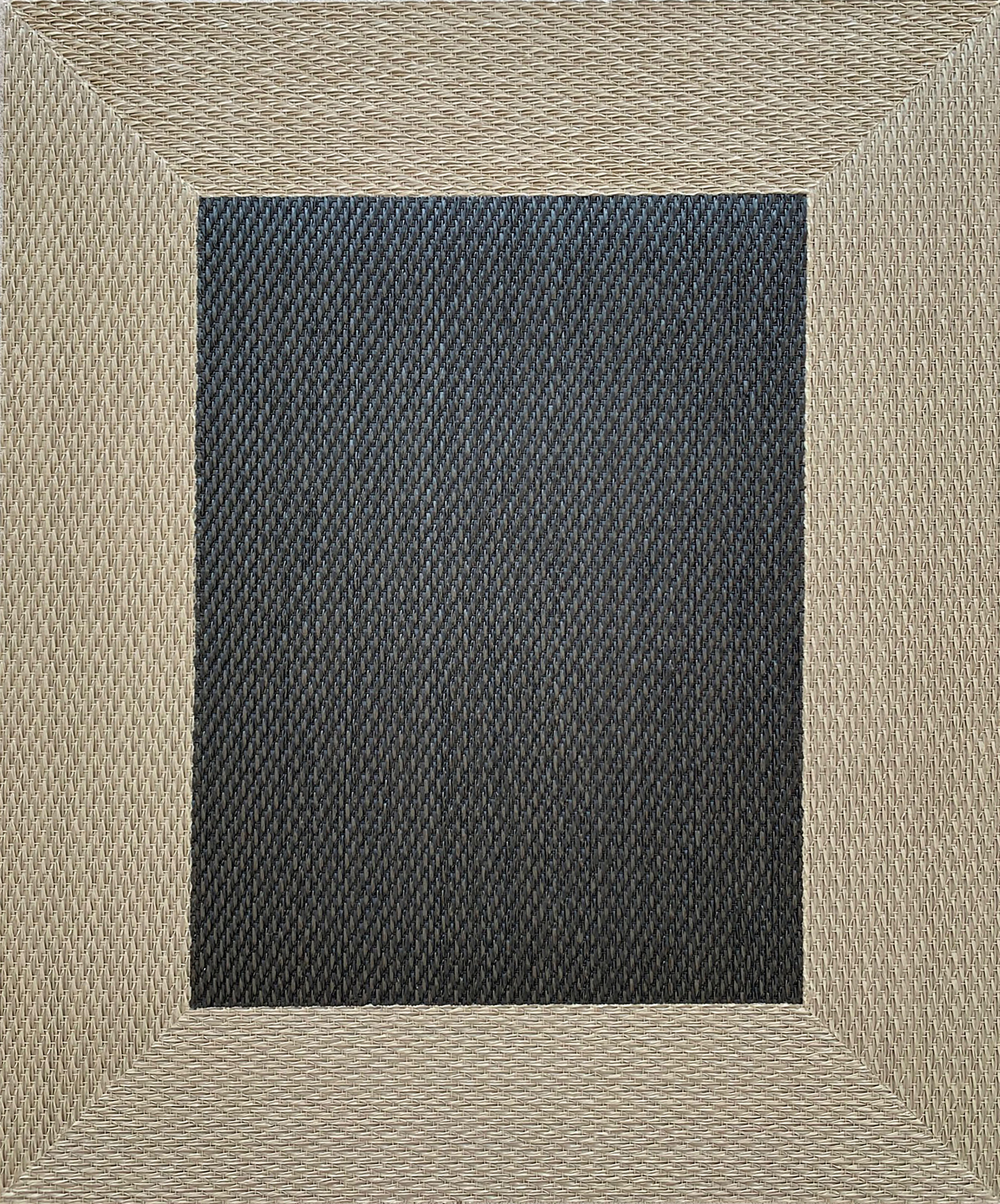 Alfombra exterior/interior pvc teplon antracita/ceniza negro 140x200cm