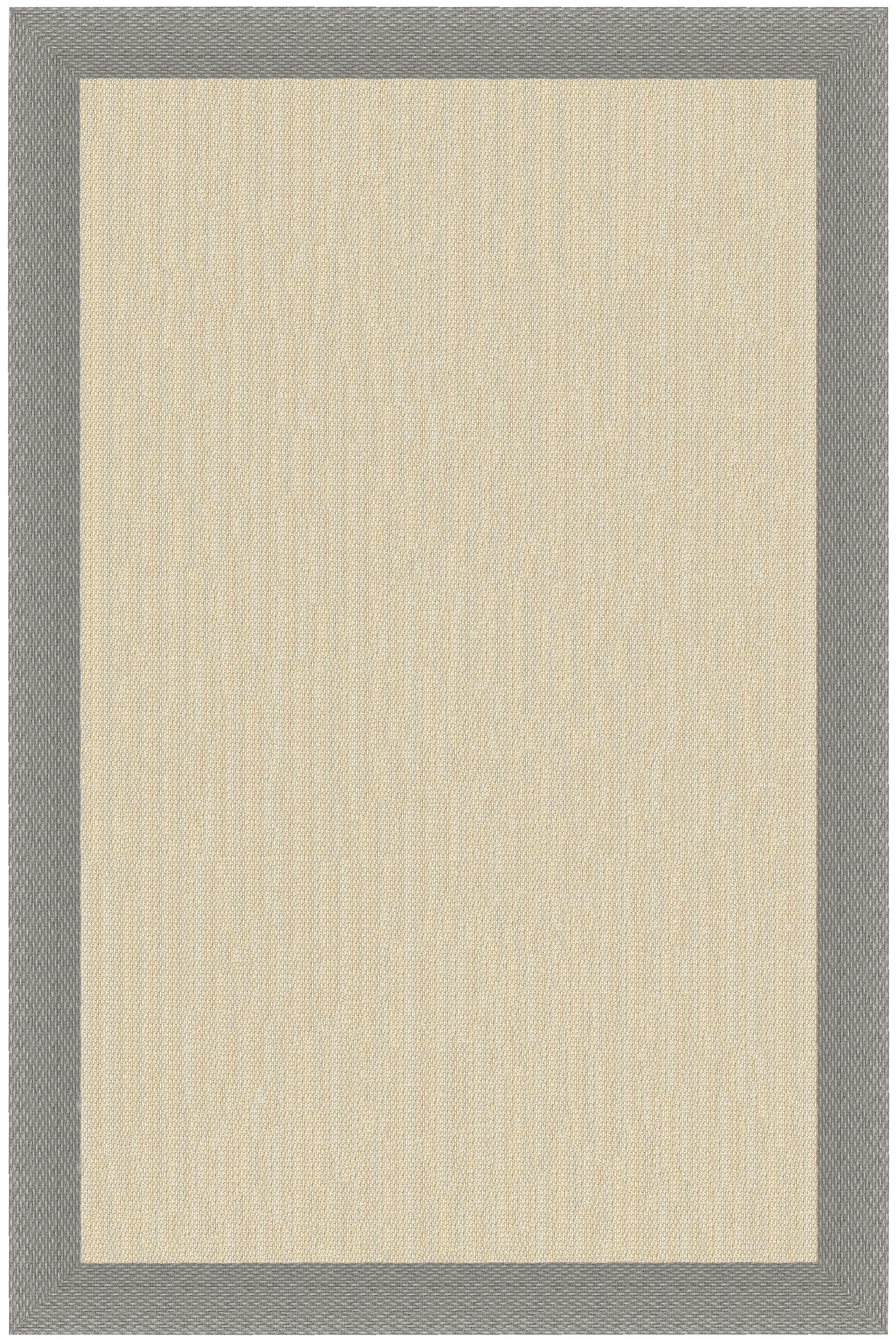 Alfombra exterior/interior pvc teplon n/cz beige / gris ceniza 160x230cm