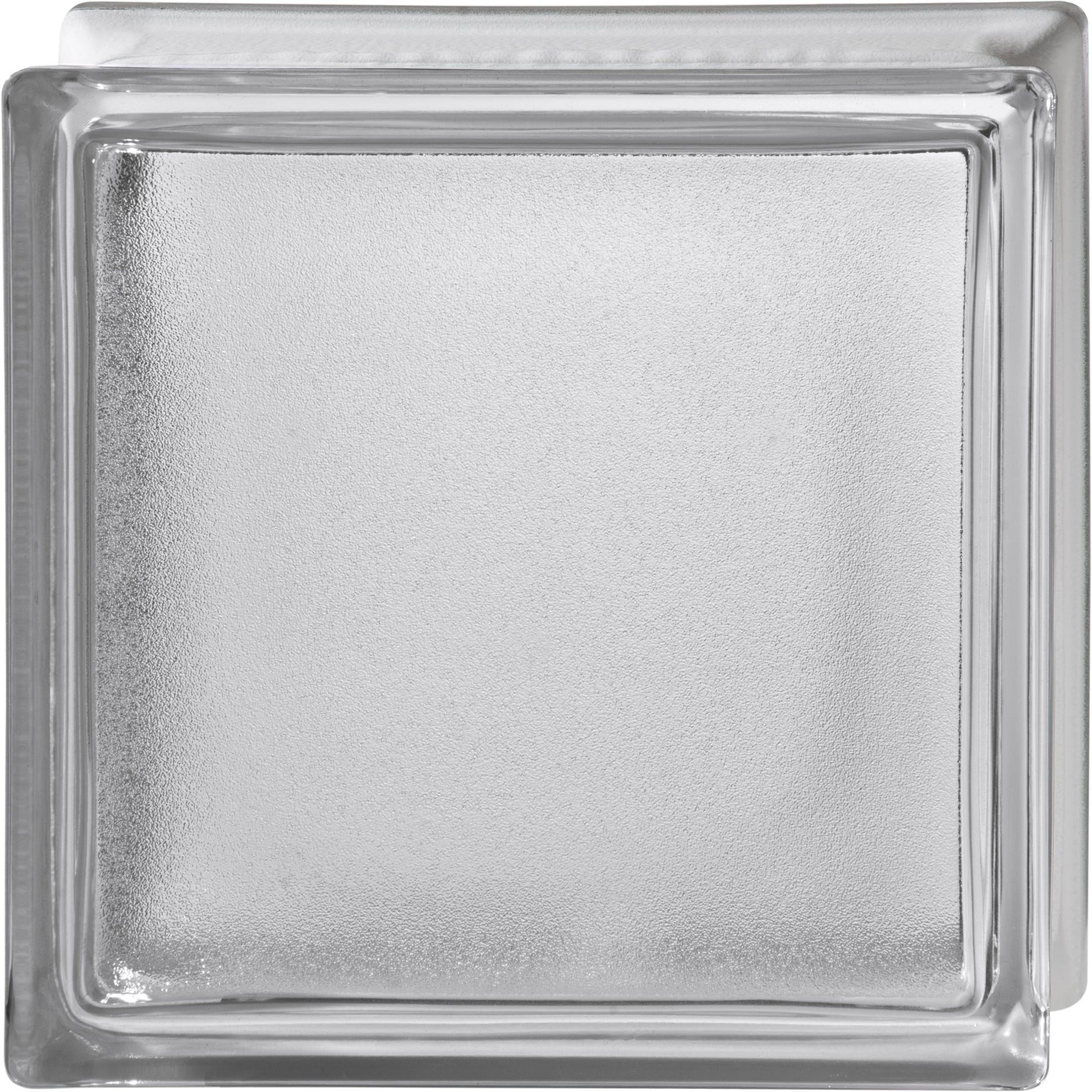 Bloque de vidrio gris 190x190x80 mm