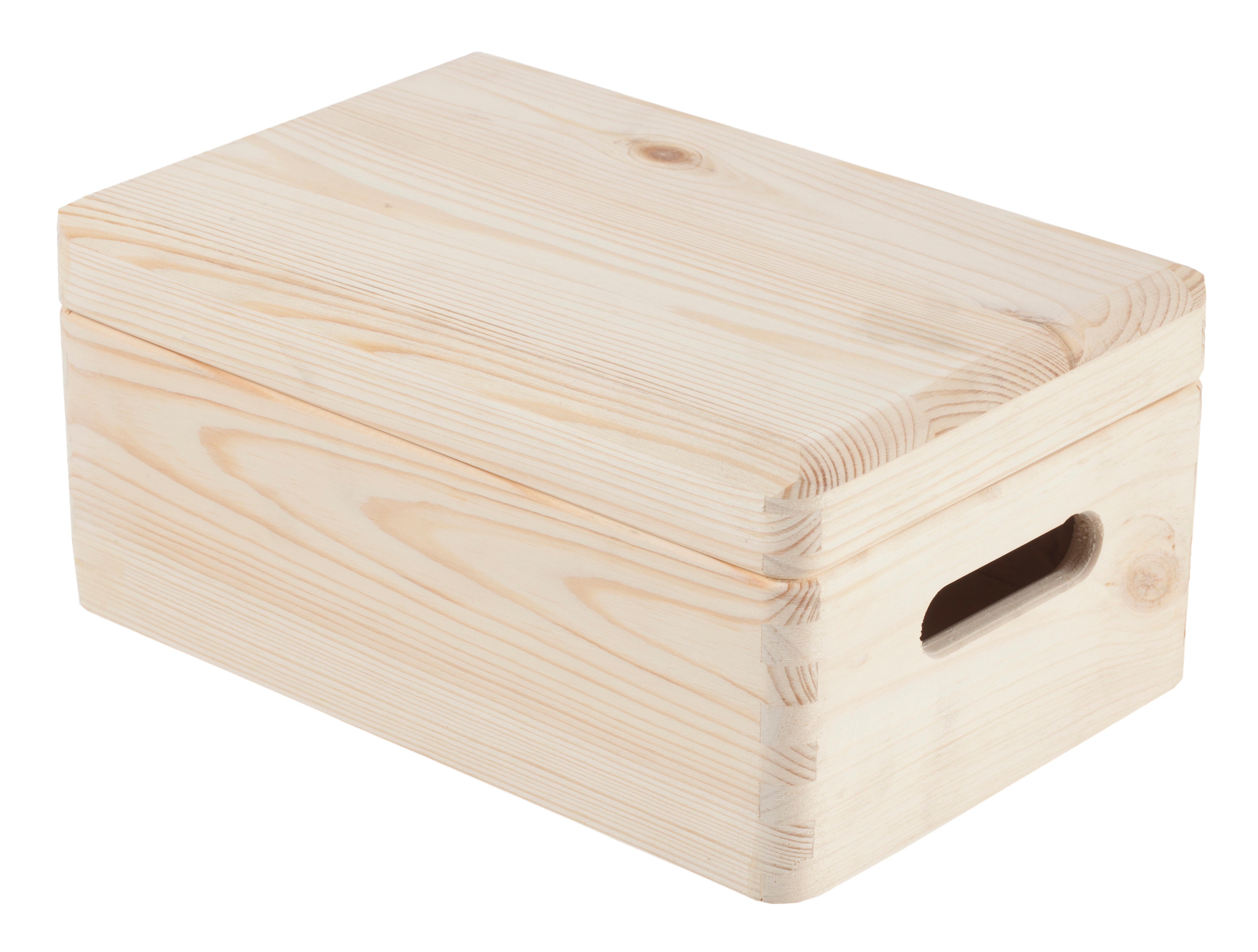 Caja de madera de 14x30x20 cm y capacidad de 8l