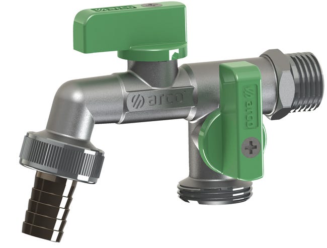 Grifo Exterior Jardin Salida Doble Para Grifo Exterior, Entrada