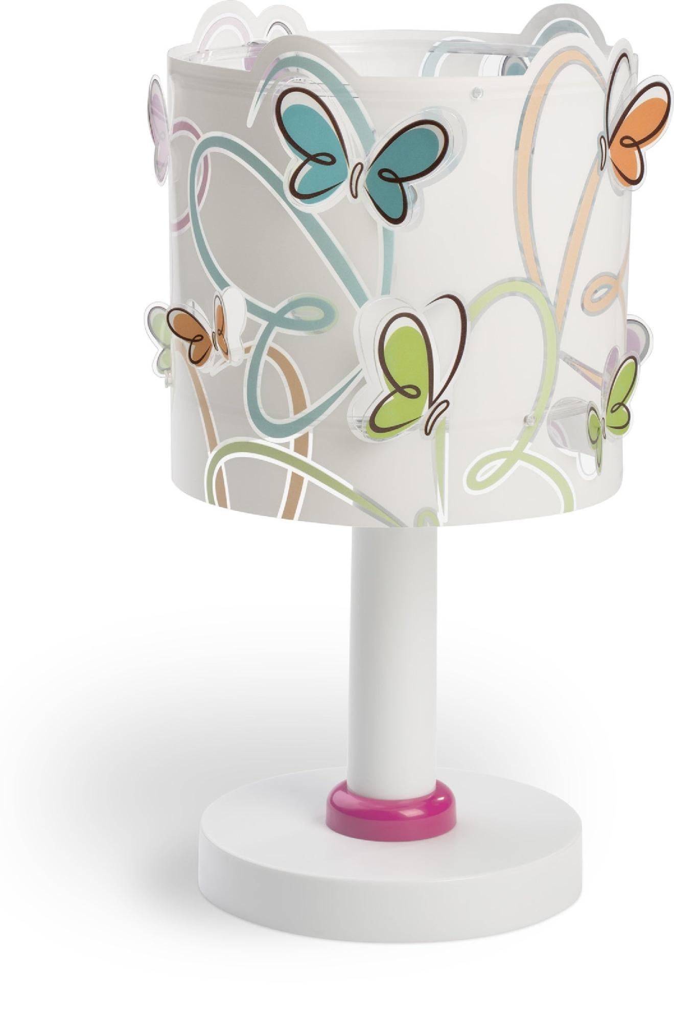 Lámpara de mesa butterfly e14 multicolor infantil