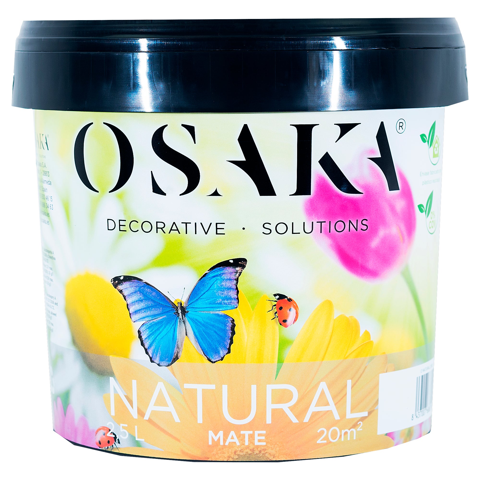 Pintura decorativa osaka natural burdeos 2,5l