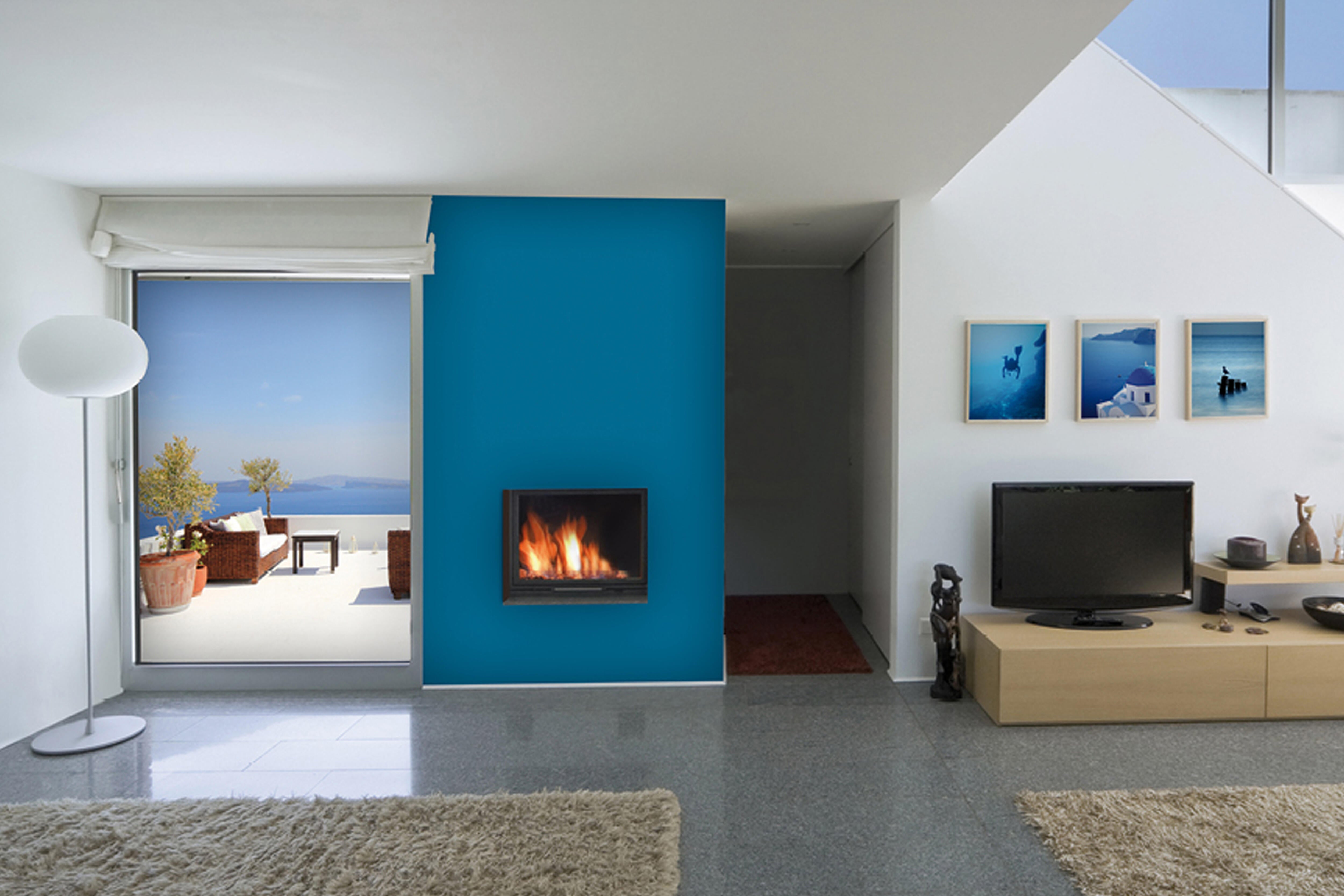 Pintura decorativa osaka natural azul mediterráneo 2,5l