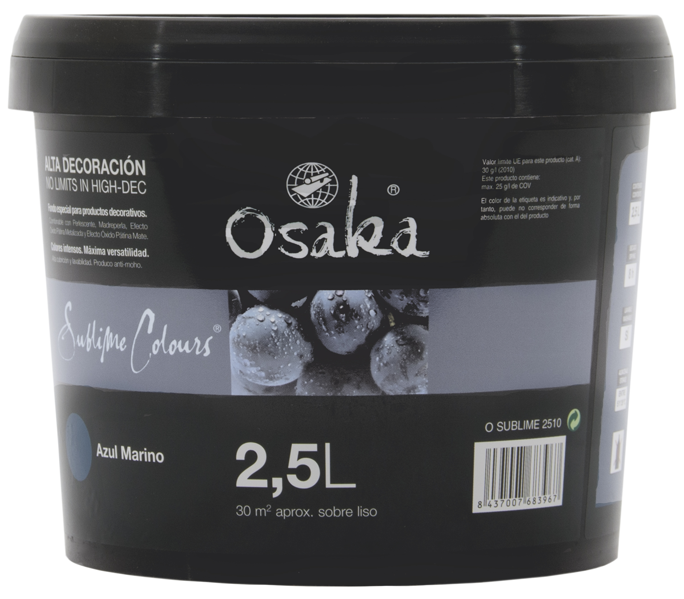 Fondo para efecto decorativo osaka azul marino 2,5l