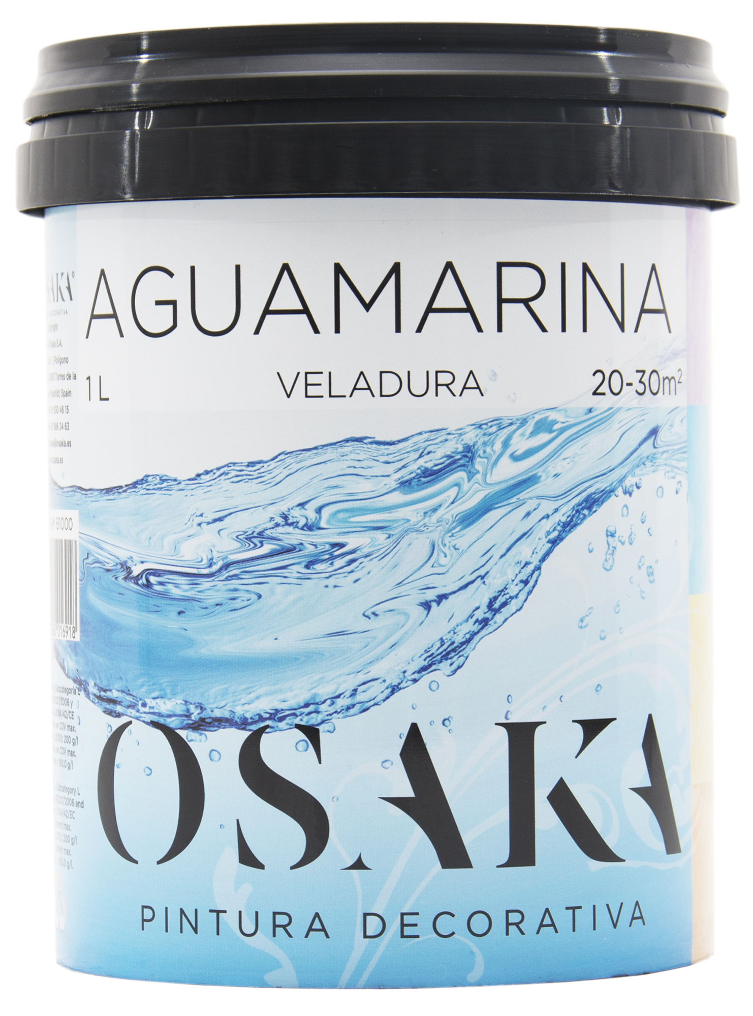 Pintura decorativa osaka aguamarina 1l