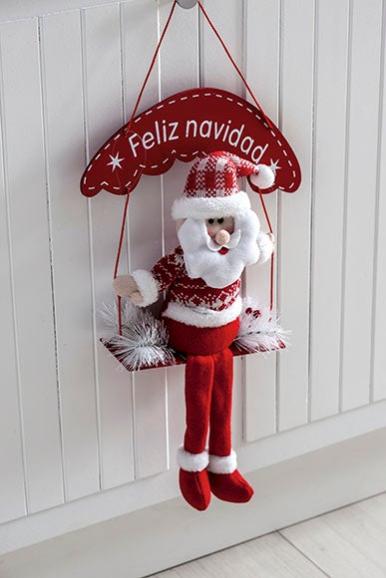 Adorno Navideño De Papá Noel (Santa Claus) - Decoración Navidad, Medidas 28x14x10 Cm Adorno Navideño De Papá Noel (Santa Claus) - Decoración Navidad, Medidas 28x14x10 Cm