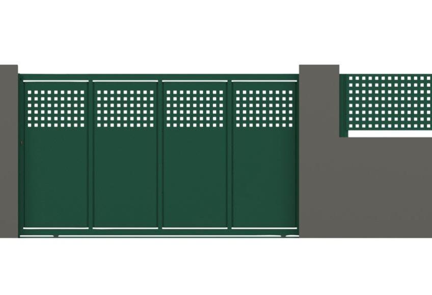Puerta corredera doorself square 350x200 cm verde