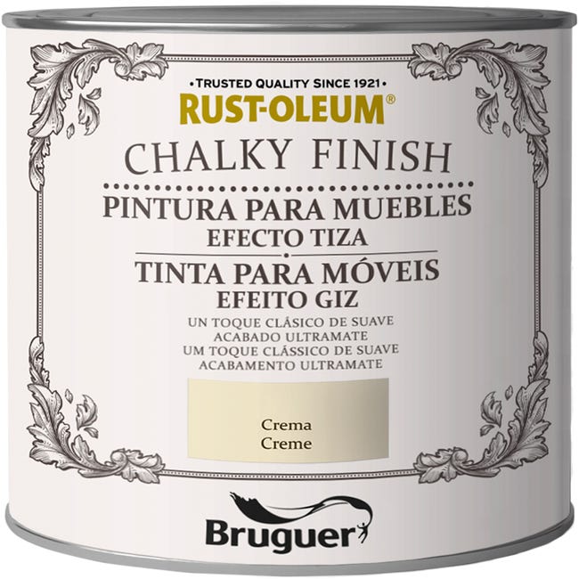 Pintura a la tiza para muebles RO Chalky Finish crema