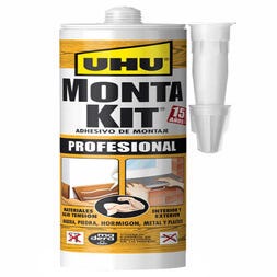 Adhesivo de montaje UHU Montakit Profesional 350 gr
