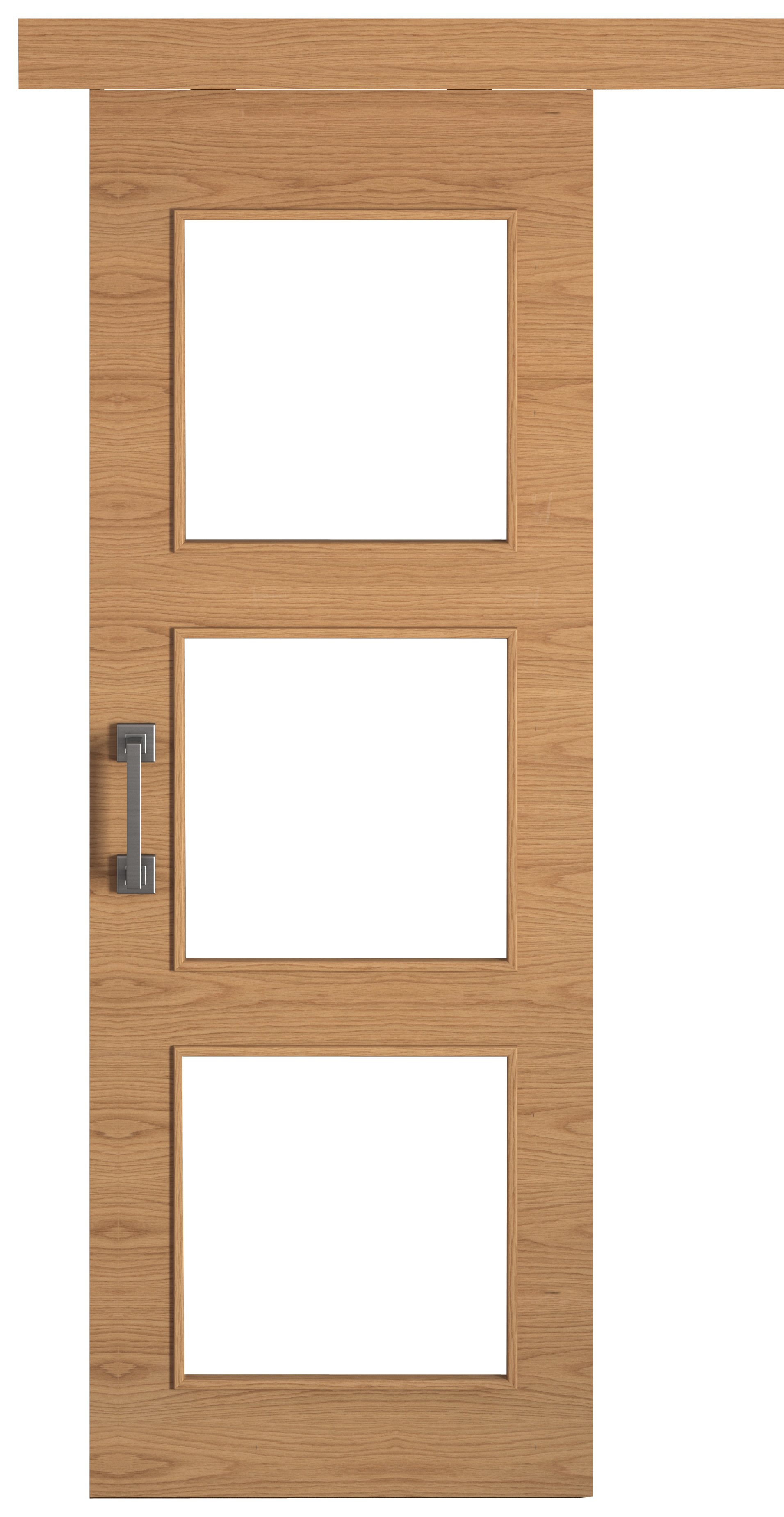 Puerta corredera con cristal viena roble con cristal de 82.5cm de la marca Sin marca