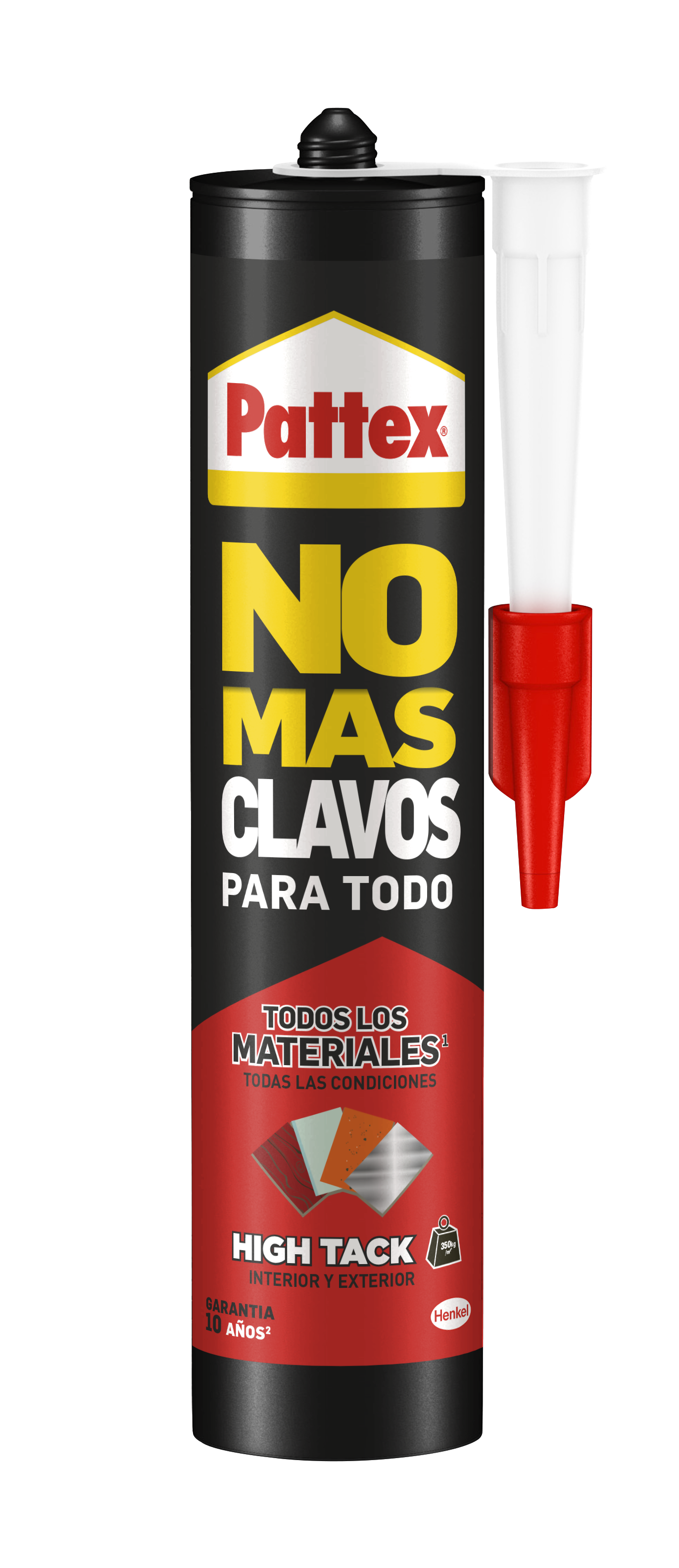Pattex No Más Clavos Original, adhesivo de montaje resistente, pegamento  extrafuerte para madera, metal y más, adhesi