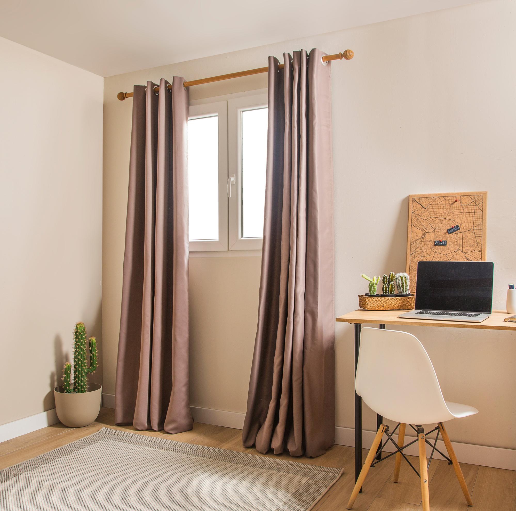 Barra cortina madera barnizado mm INSPIRE | Leroy Merlin