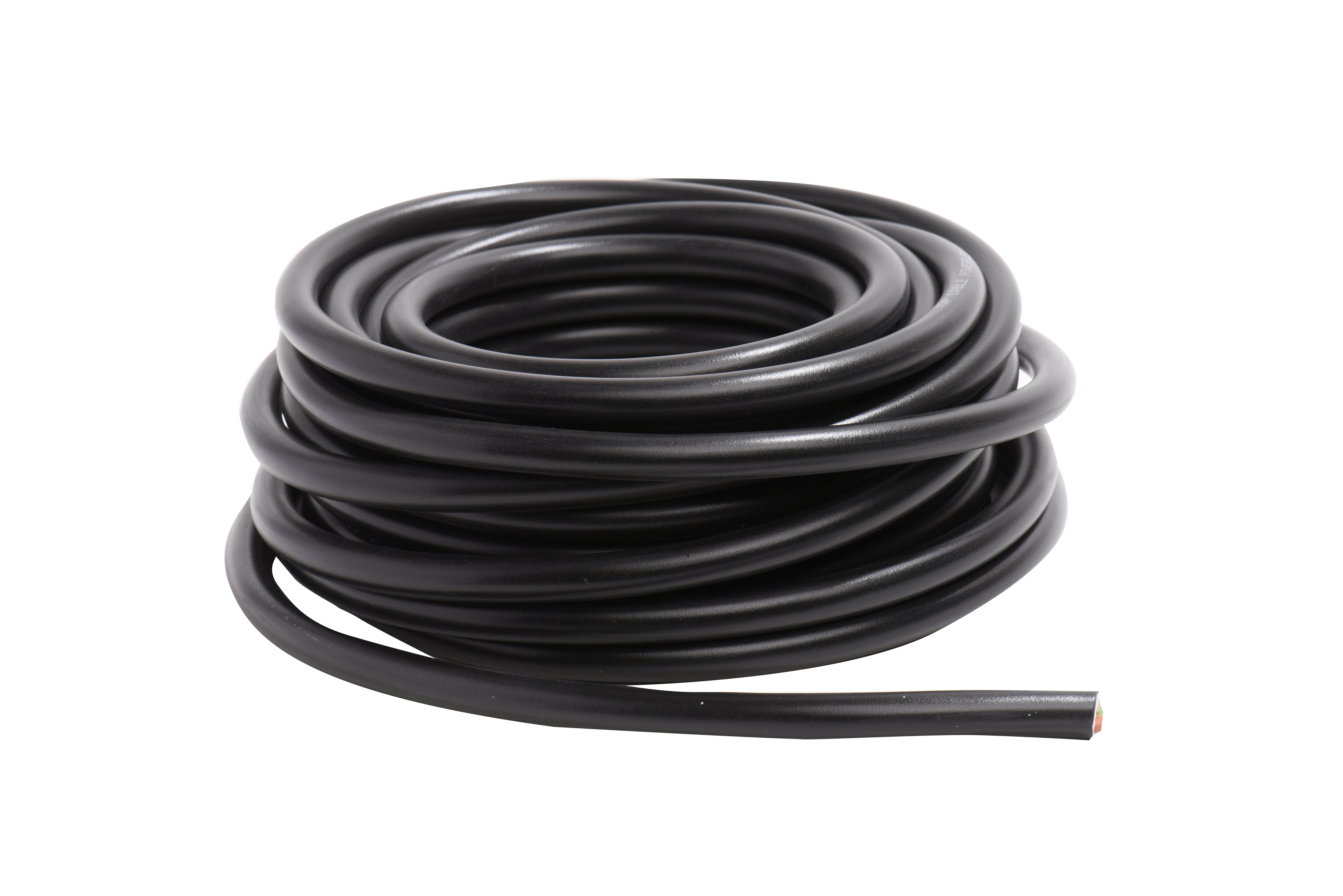 Cable lexman h07rv-k negro 3x1,5 mm² 25 m.