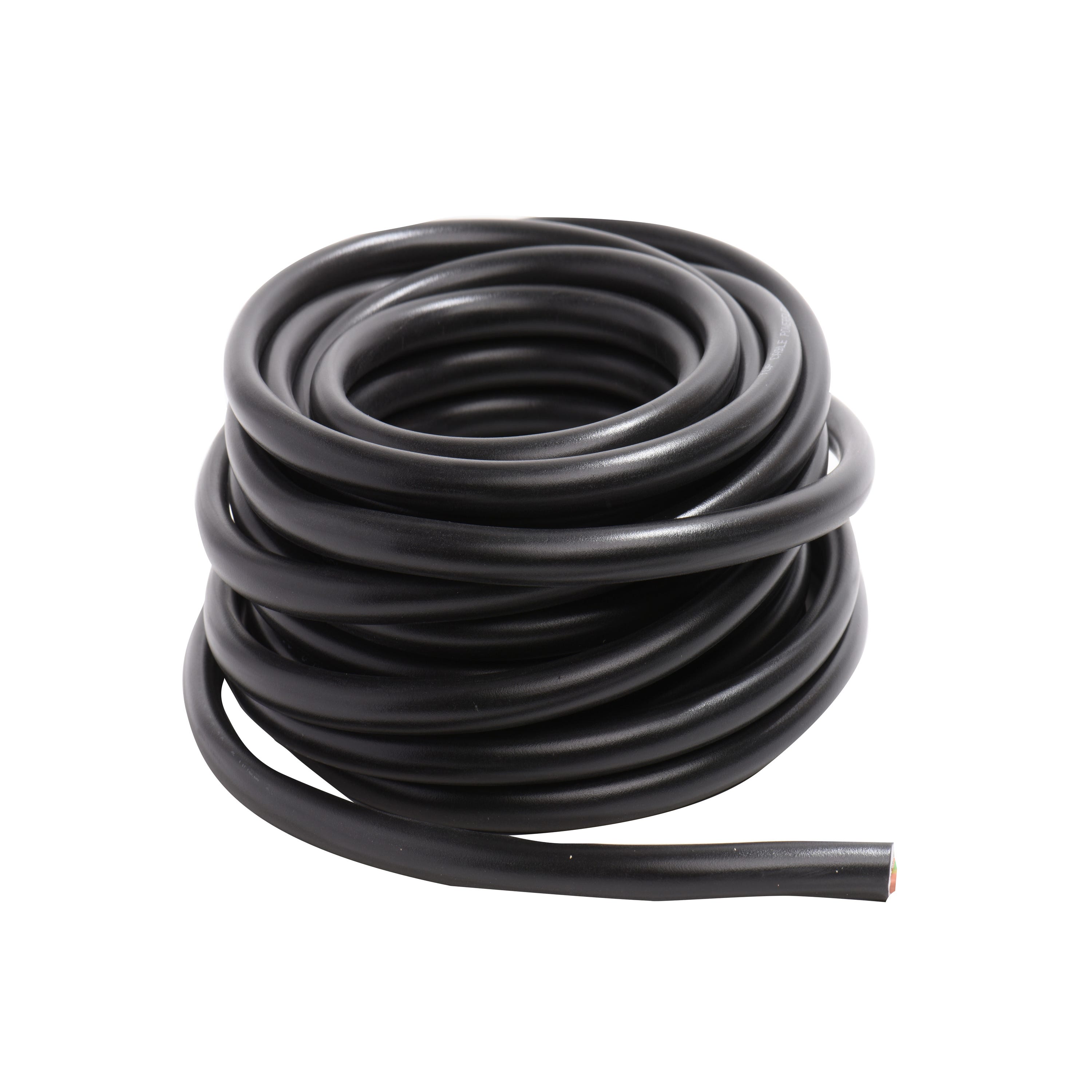 1 metro manguera negra de 3 cables de 1.5mm 