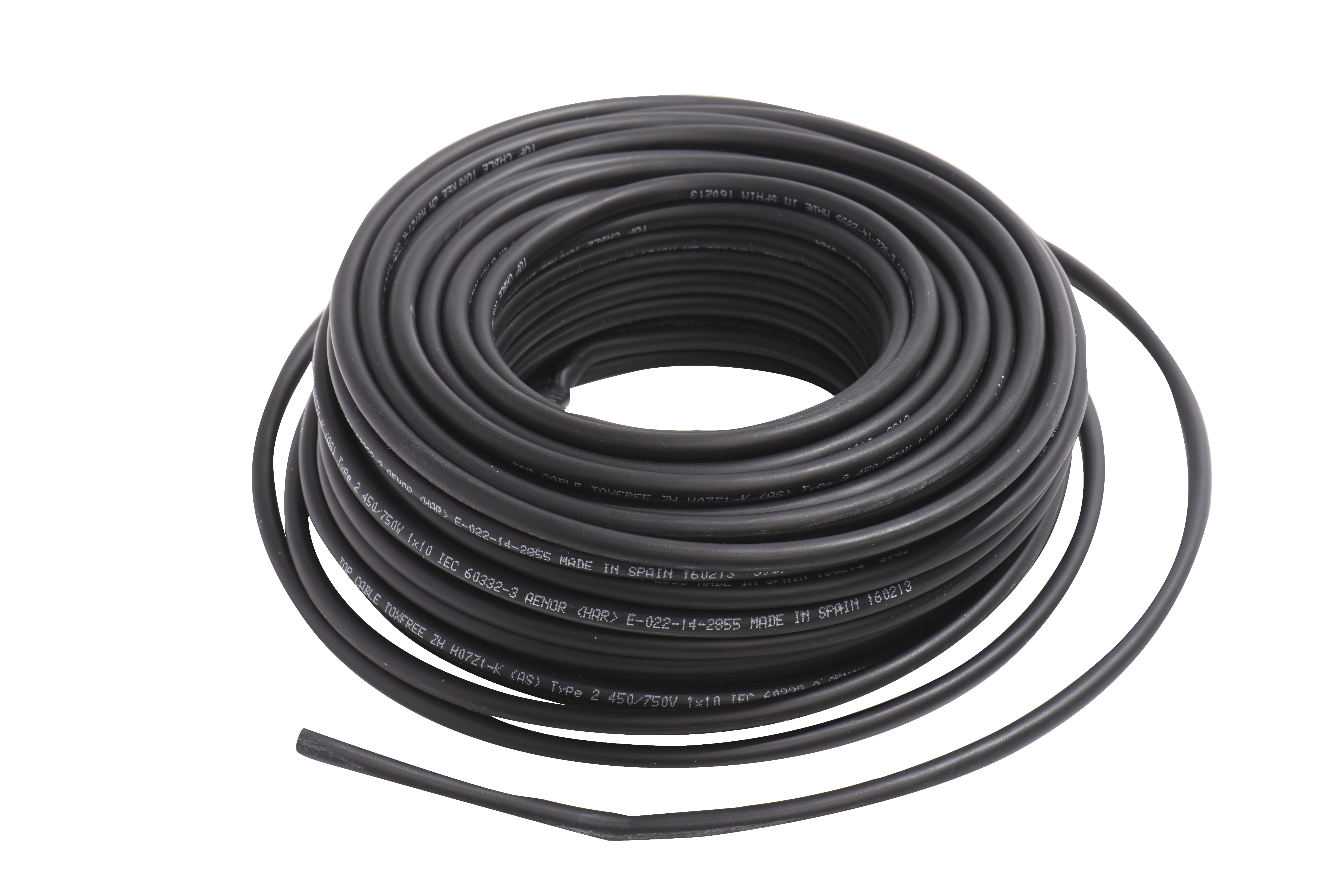 Cable lexman h07v-k negro 10 mm² 10 m