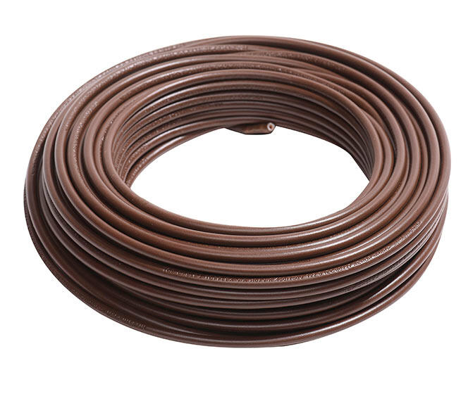 Cable eléctrico lexman h07v-k marrón 4 mm² 10 m