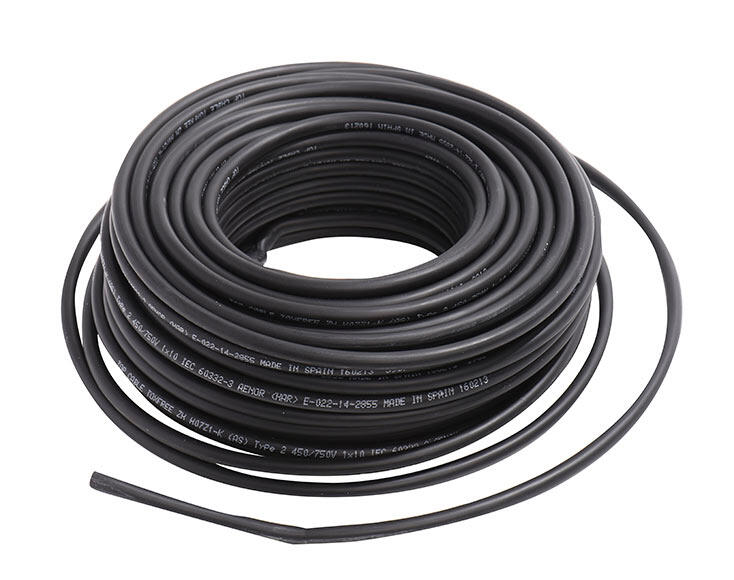 Cable eléctrico lexman h07v-k negro 4 mm² 10 m