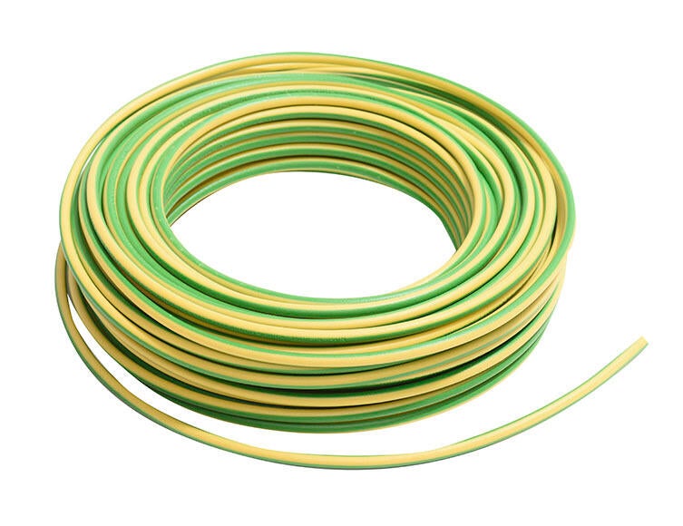 Cable eléctrico lexman h07v-k vd/amarillo 4 mm² 10 m