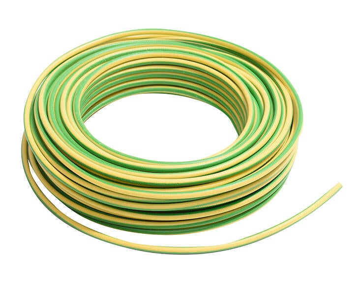 Cable eléctrico lexman h07v-k vd/amarillo 4 mm² 25 m